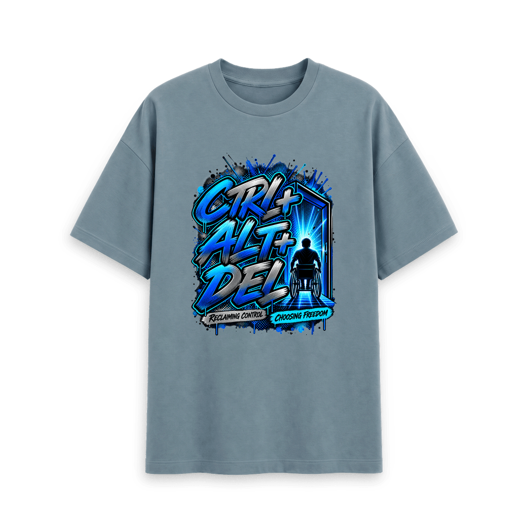 DJ Kat – CTRL + ALT + DEL Men's Oversized T-shirt