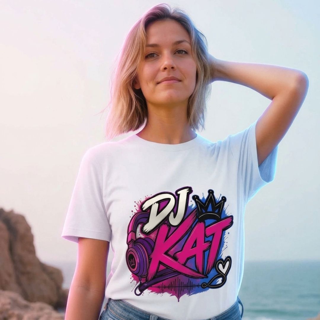 DJ Kat Signature Logo Women's Organic Cotton T-shirt