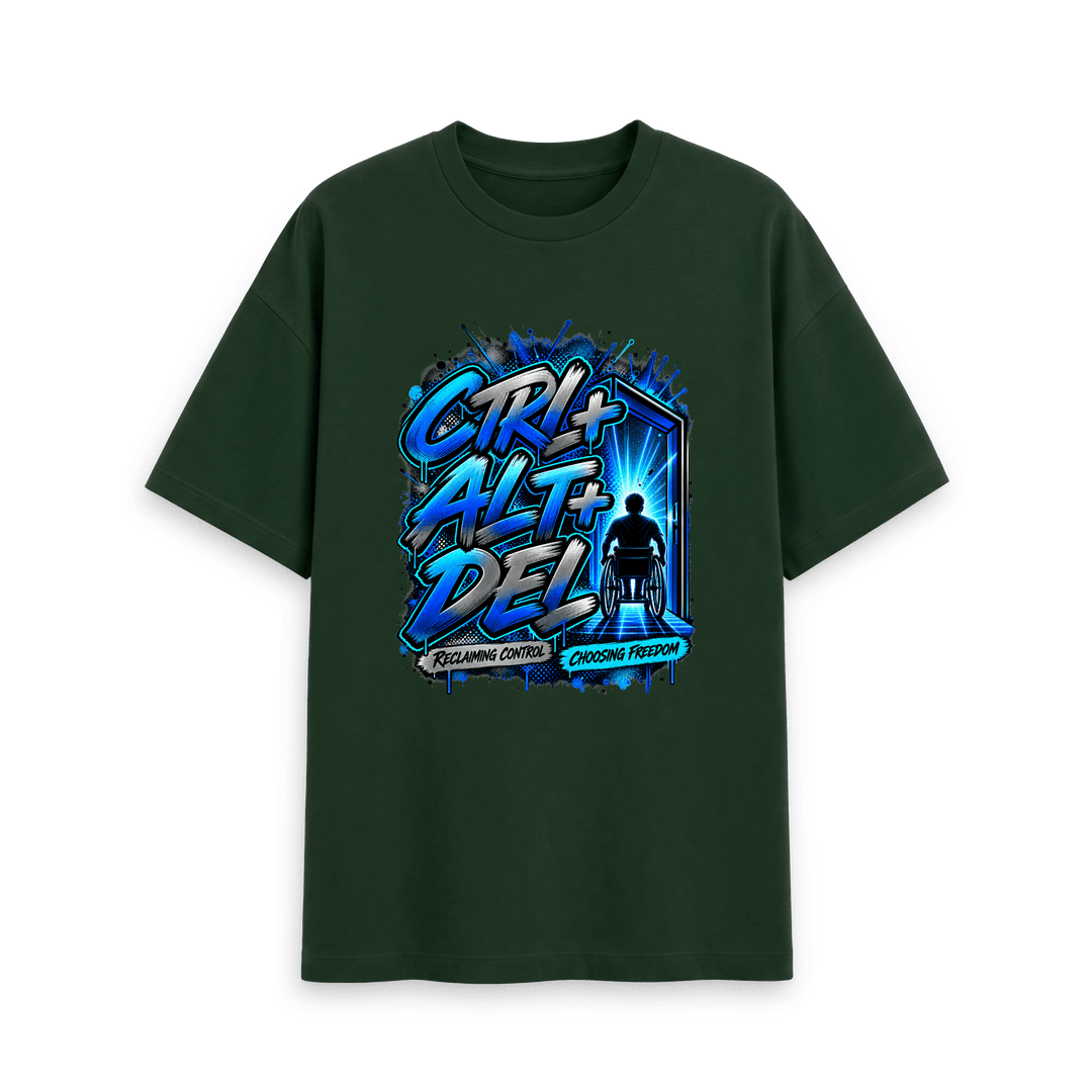 DJ Kat – CTRL + ALT + DEL Men's Oversized T-shirt