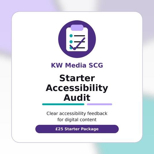 KW Media SCG Starter Accessibility Audit & Support Package product image