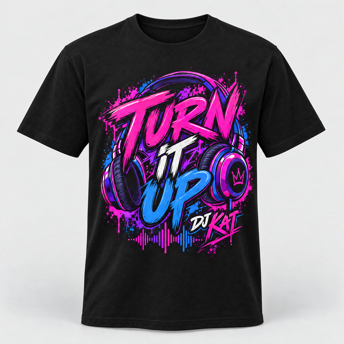 DJ Kat – Turn It Up Graphic T-shirt