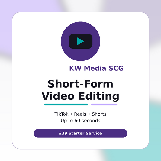 KW Media SCG Short-Form Video Editing Service product image